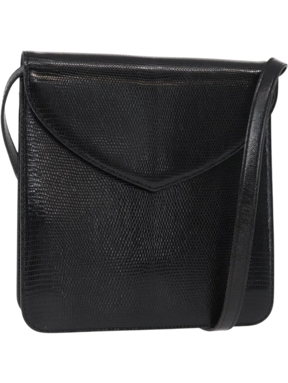 SAINT LAURENT Shoulder Bag Leather Black Gold